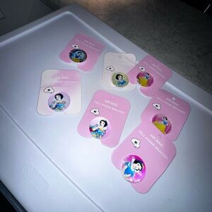 Disney Pink and White Phone Skins with Cartoon Characters